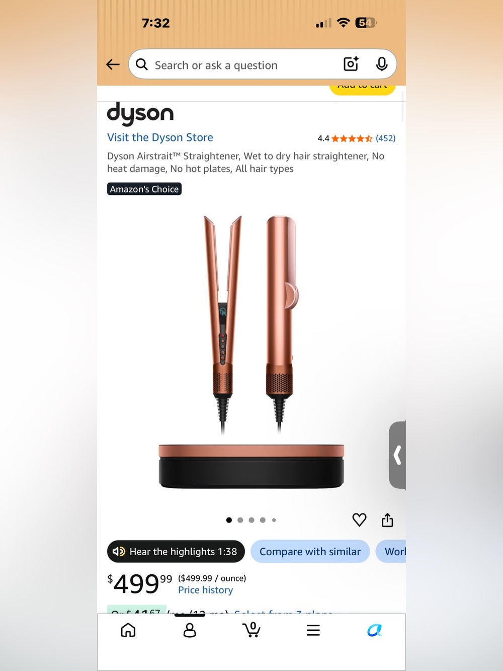 Dyson airstrait straightener - Picture 5 of 5